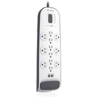 12-Outlet Surge Protector With 8 Ft Power Cord And Ethernet, Cable/Satellite And(1/Ea)