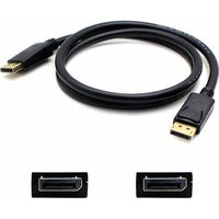 Addon 30.48cm (1.00ft) Displayport Male To Male Black Cable(1/Ea)
