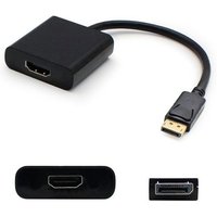 Addon 20.00cm (8.00in) Displayport Male To Hdmi Female Black Adapter Cable(1/Ea)