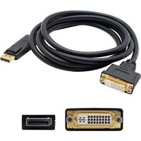 Addon 5 Pack Of 20.00cm (8.00in) Displayport Male To Dvi-I (29 Pin) Female Black(1/Ea)