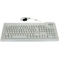 White Medical Grade Keyboard W/ Quick Connect - Dishwasher Safe (White)(Usb) Key(1/Ea)