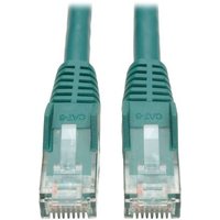 Tripp Lite Series Cat6 Gigabit Snagless Molded UTP Ethernet Cable RJ45 M/M, PoE, Green, 2 ft.