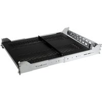 2U Vented Sliding Rack Shelf w/ Cable Management Arm & Adjustable Mounting Depth - 50lbs / 22.7kg