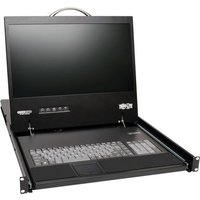 EATON Tripp Lite Series NetCommander 8-Port Cat5 KVM over IP Switch - 19 in. LCD, 1 Remote + 1 Local