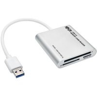 Tripp Lite Series USB 3.0 SuperSpeed Multi-Drive Memory Card Reader/Writer, Aluminum Case