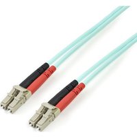 3m 10ft LC/UPC to LC/UPC OM4 Multimode Fiber Optic Cable, 50/125m LOMMF/VCSEL Zipcord Fiber,