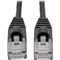 Tripp Lite Series Cat6a 10G Snagless Molded Slim UTP Ethernet Cable RJ45 M/M, Black, 2 ft.