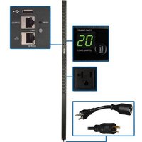 1.9kW Single-Phase Monitored PDU with LX Platform Interface, 120V Outlets 24 5-15/20R, 0U