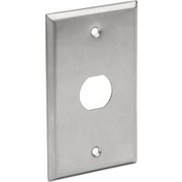 Tripp Lite Series 1-Port Single Gang Faceplate, Stainless Steel, Industrial Grade, IP44, TAA
