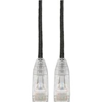Tripp Lite Series Cat6 Gigabit Snagless Slim UTP Ethernet Cable RJ45 M/M, PoE, Black, 2 ft.