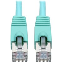 Tripp Lite Series Cat6a 10G Snagless Shielded STP Ethernet Cable RJ45 M/M, PoE, Aqua, 30 ft.