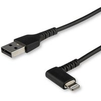 2m (3 Ft.) Angled Lightning To Usb Cable- Apple Mfi Certified - Black(1/Ea)