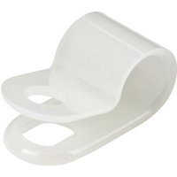 100 R-Type Screw Mount Cable Clamps For 6mm/0.25in Bundle Diameter - Nylon 66 Re(1/Ea)