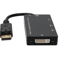 Addon Displayport 1.2 Male To Dvi, Hdmi, Vga Female Black Adapter Comes With Aud(1/Ea)