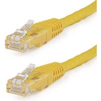 1ft Yellow Cat6 Ethernet Cable Delivers Multi Gigabit 1/2.5/5gbps & 10gbps Up To(1/Ea)