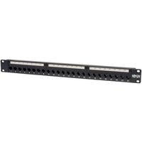 Tripp Lite Series 24-Port 1U Rack-Mount Cat5e Feedthrough Patch Panel, RJ45 Ethernet, TAA