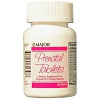 Prenatal Vitamin Supplement Major® Vitamin A / Vitamin C / Vitamin D / Vitamin E 1200 Mcg / 100 Mg / 10 Mcg (400 Iu) / 5 Mg Strength Tablet 30 Per Bottle(30/Ea)