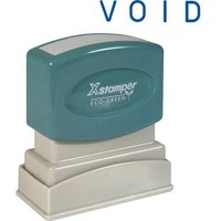 XST1117 Void Pre-ink Stamp- .5 in. x 1.63 in. Impression- Blue Ink