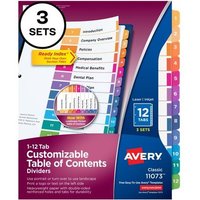 Avery® Ready Index Custom Toc Binder Dividers