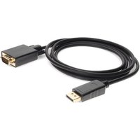 Addon 1.82m (6.00ft) Displayport Male To Vga Male Black Adapter Cable(1/Ea)