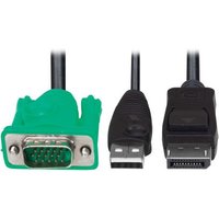 Tripp Lite Series VGA to DisplayPort and USB-A Adapter Cable Kit for B020-U and B022-U KVM, 6 ft.