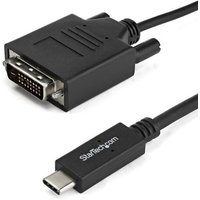 Startech.Com 6.6 Ft / 2 M Usb-C To Dvi Cable - Usb Type-C Video Adapter Cable - 1920 X 1200 - Black