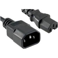 Power Cord C14 - C15, 14awg, 15amp, 250v, Heavy Duty Sjt Jacket, Black, 10ft, C1(1/Ea)