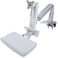 Sit-Stand Monitor Arm - Desk Mount Adjustable Sit-Stand Workstation Arm for Single 27 VESA