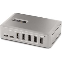 10-Port USB-C Hub - 8x USB-A + 2x USB-C - Self-Powered w/ 65W Power Supply - USB 3.1 10Gbps -