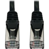 Tripp Lite Series Cat6a 10G Snagless Shielded Slim STP Ethernet Cable RJ45 M/M, PoE, Black, 7