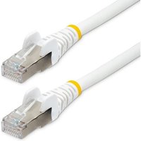 14FT CAT6A ETHERNET CABLE - WHITE - LOW SMOKE ZERO HALOGEN LSZH - 10GBE 500MHZ 100W POE