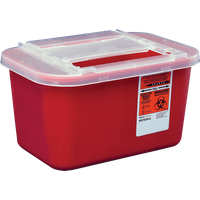 Devon Sharps Container With Clear Lid 1 Gallon Part No. 31143699 (32/Case)