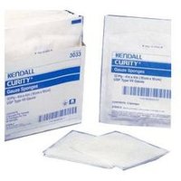 Curity Woven Gauze Sponge, Sterile 10's Tray, 4" X 4", 16 Ply Part No. 7605 (10/Package)