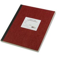 Computation Notebook, Quadrille Rule (4 Sq/In), Brown Cover, (75) 11.75 X 9.25 Sheets