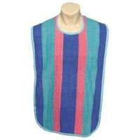 Adult Bib With Velcro Closure, Multi-Striped, 18" X 34" Part No. M48-1834asvg (1/Ea)