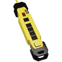 Power It! Safety Power Strip With Gfci Plug, 6 Outlets, 9 Ft Cord, Yellow/Black