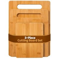 3 Piece Bamboo Cutting Board Set