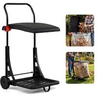 Garden Waste Rubbish Bag Holder Wheels