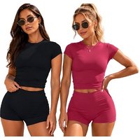 Short Sleeved Top & Shorts Set 4 Colours & Sizes