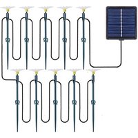 Solar Powered Daisy Shaped Ground Spike Lights 20 or 30 Lights