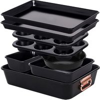8 Piece Stackable Non Stick Bakeware Set