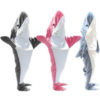 Hooded Shark Onesie Blanket 3 Sizes & 3 Colours