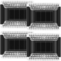 1 2 or 4 Solar Powered Garden Wall Lights 2 Colours