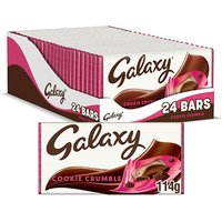 24x Galaxy Milk Chocolate Bars 110-135g in 4 Flavours - £1.04 Per Bar!