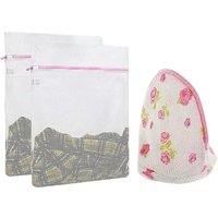 Go Groopie ANRA DEALS LTD 3 Pack of Zipped Mesh Laundry Wash Bags - Ideal For Delicates!