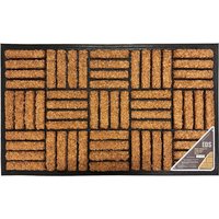 Coco Coir Doormat Non Slip Rubber Backing 1 to 4 Pack