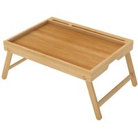 Foldable Bamboo Tray Table Phone Holder