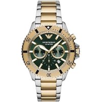 Emporio Armani Two Tone Chronograph Watch