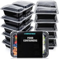 2 Compartment Meal Prep Container 30 Pack