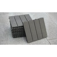 11 Pack WPC Composite Interlocking Floor Decking Tiles 3 Colours